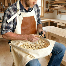 Gift-ready HOMFIXPRO Woodcarving Apron for carpenters and DIY enthusiasts