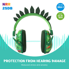 Homicozy kids earmuffs side view for secure, comfortable fit during play.