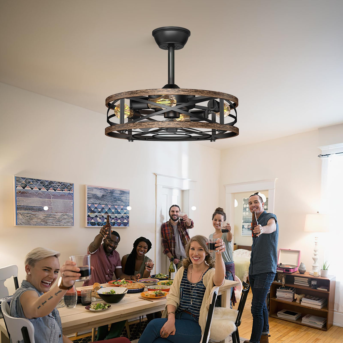HOMIFORCE compact flush-mount design in a bedroom or kitchen setting