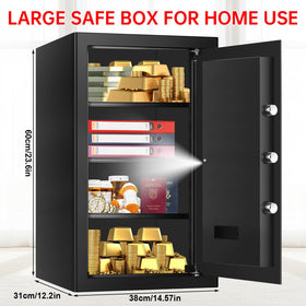 Homirxan 5.2-Cub large safe digital keypad close-up for quick access.