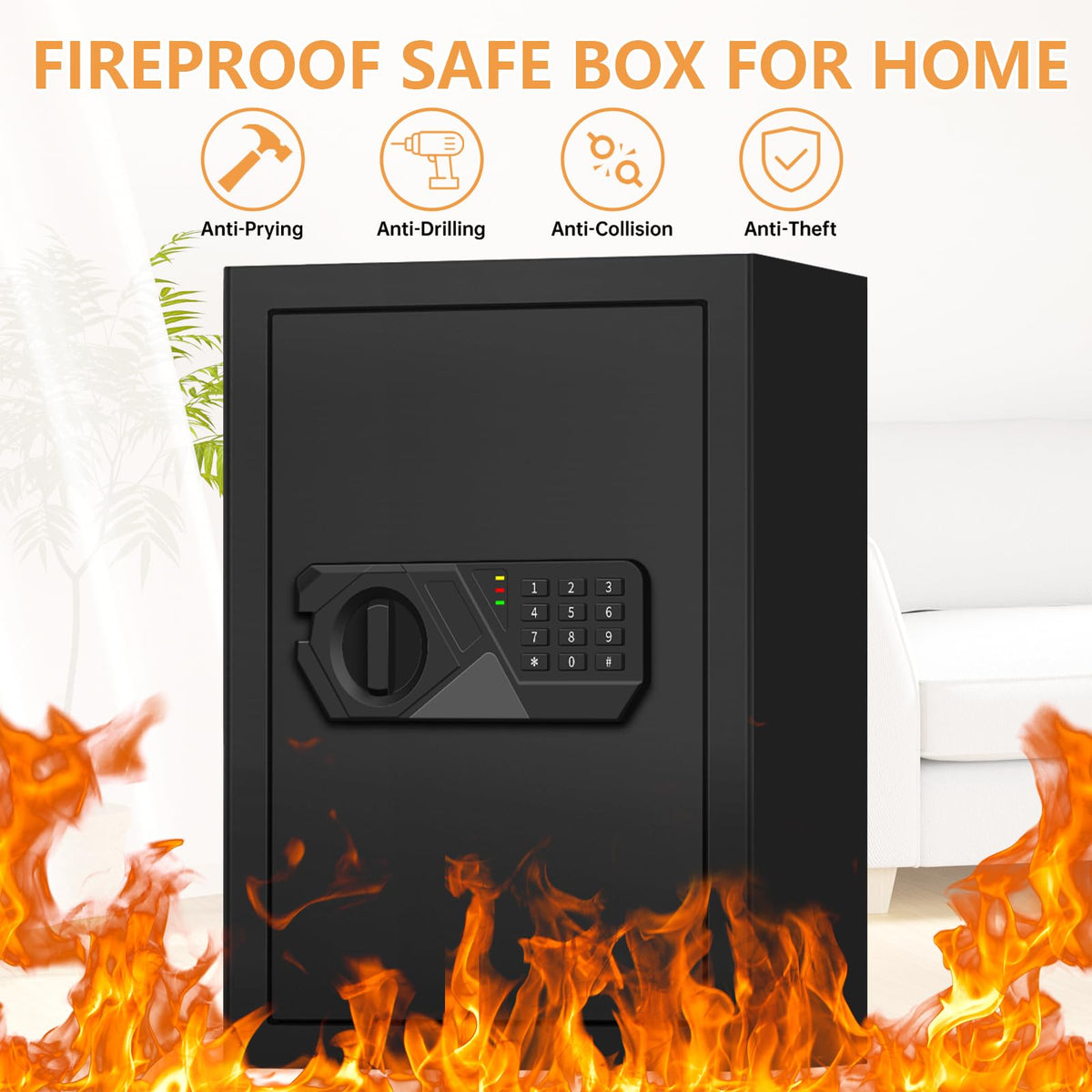 Homirxan digital keypad lock panel shows easy access control