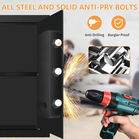 Homirxan durable steel construction protects your belongings