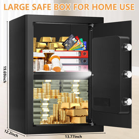 Homirxan removable shelf interior enables flexible storage