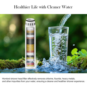 Homlord handheld shower head compatibility visual highlights a seamless fit and consistent flow.