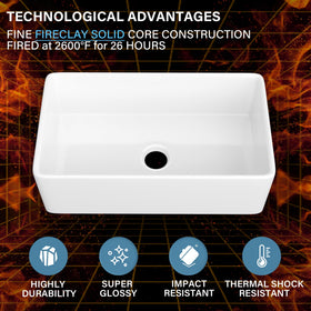 HOMLYLINK apron-front undermount sink shown in compact kitchen setup