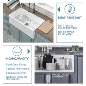 HOMLYLINK Smooth white surface is easy to wipe clean after meals.