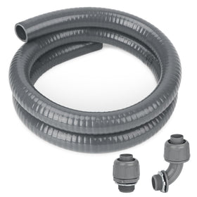 HOMNUTS electrical conduit kit 4ft grey ready for quick, secure installations.