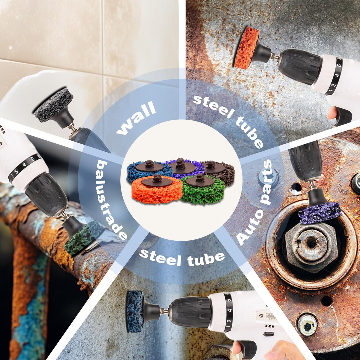HOMO FABER discs designed for professional shop use with die grinders
