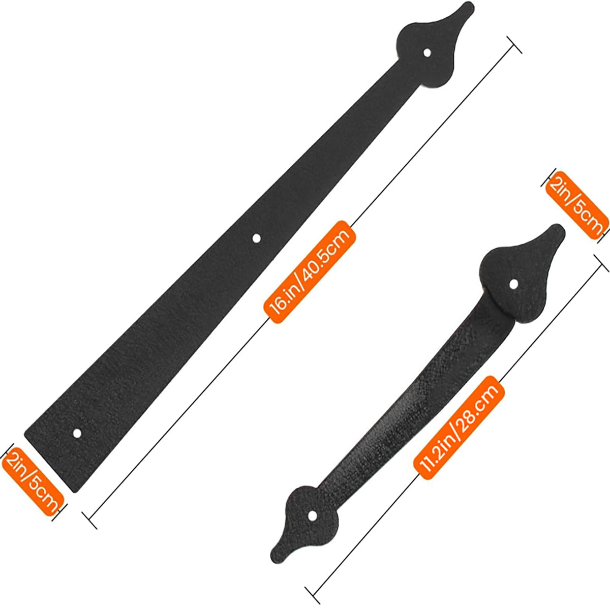 Homode black spear handle 11-2 inch for easy exterior use.