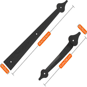 Homode black spear handle 11-2 inch for easy exterior use.