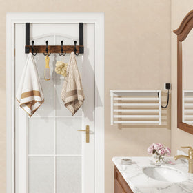 Homode over-the-door hooks support up to 45 lbs for heavier items.