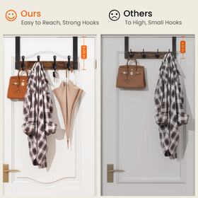 Homode rustic door hook design complements any room style.