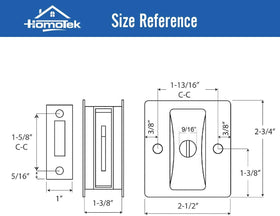HOMOTEK door lock installation hardware set with all mounting components