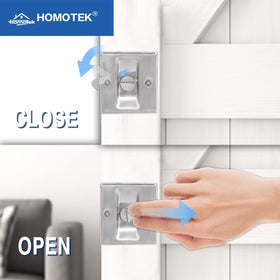 HOMOTEK brushed satin nickel finish on lock complements modern interiors