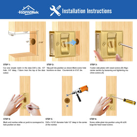 Installed on a 1-3/8 inch door for seamless integration.