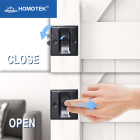 HOMOTEK black finish lock complements contemporary interiors