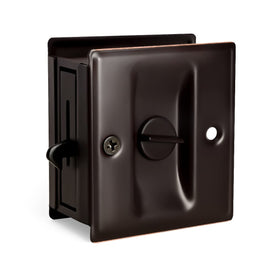 HOMOTEK privacy sliding door lock pull oil rubbed bronze for secure pocket door privacy
