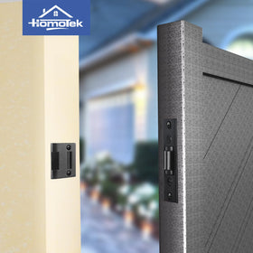 HOMOTEK silent operation capture conveys smooth, noise-free door interaction.