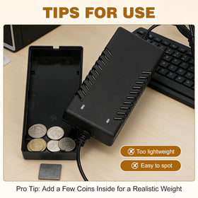 Homoyoyo detailed plug silhouette preserves authenticity while hiding a secret compartment.