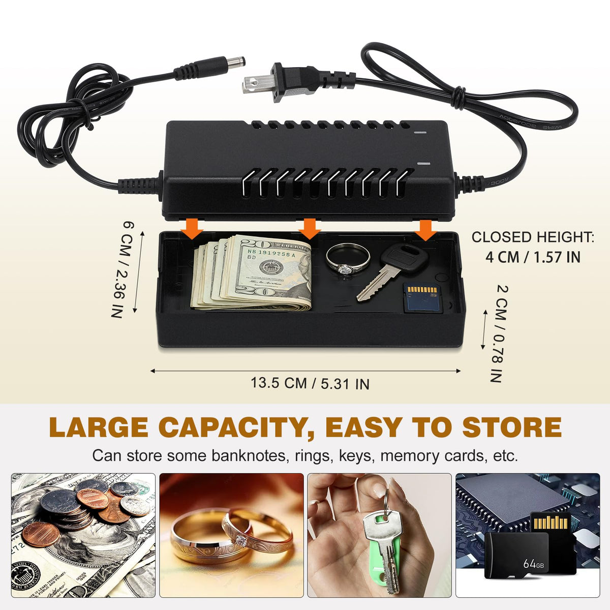 Homoyoyo hidden money hider safe box conceals valuables without attracting attention.