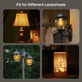 Hompavo Gen2 LED Flame Bulb uses an E26 base for broad compatibility.