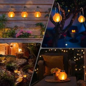Hompavo lantern charges via USB-C or solar for convenience.