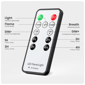 Hompavo rechargeable flame lights with Type-C port for convenient recharging.