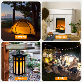 Hompavo waterproof flameless candles for outdoor and indoor use.