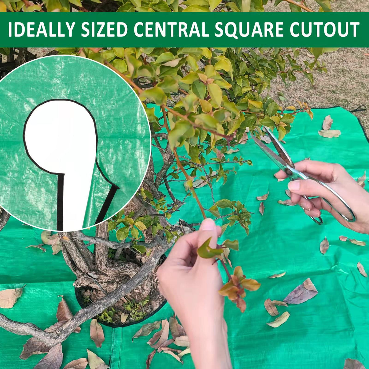 HOMSHIAM multi-use tarp shields ground during painting and projects