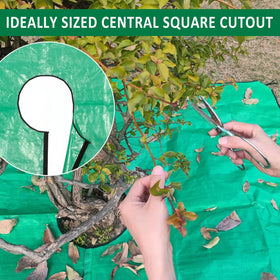 HOMSHIAM multi-use tarp shields ground during painting and projects