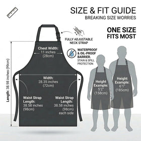 Homsolver machine‑washable apron easy to clean after messy jobs