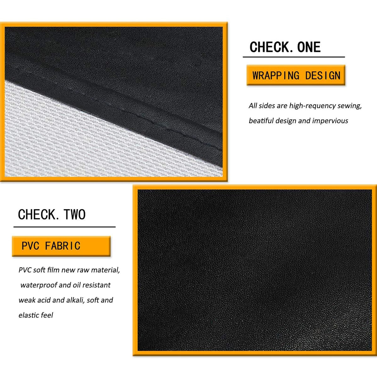 Homsolver two‑pack black aprons ideal for sharing at home or shop