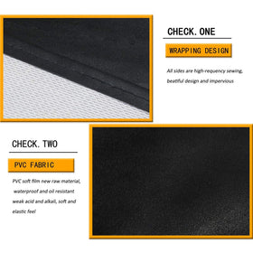 Homsolver two‑pack black aprons ideal for sharing at home or shop