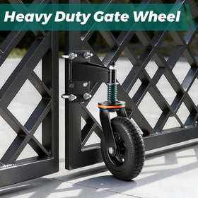 Homwin rubber tire protects driveways while moving gates