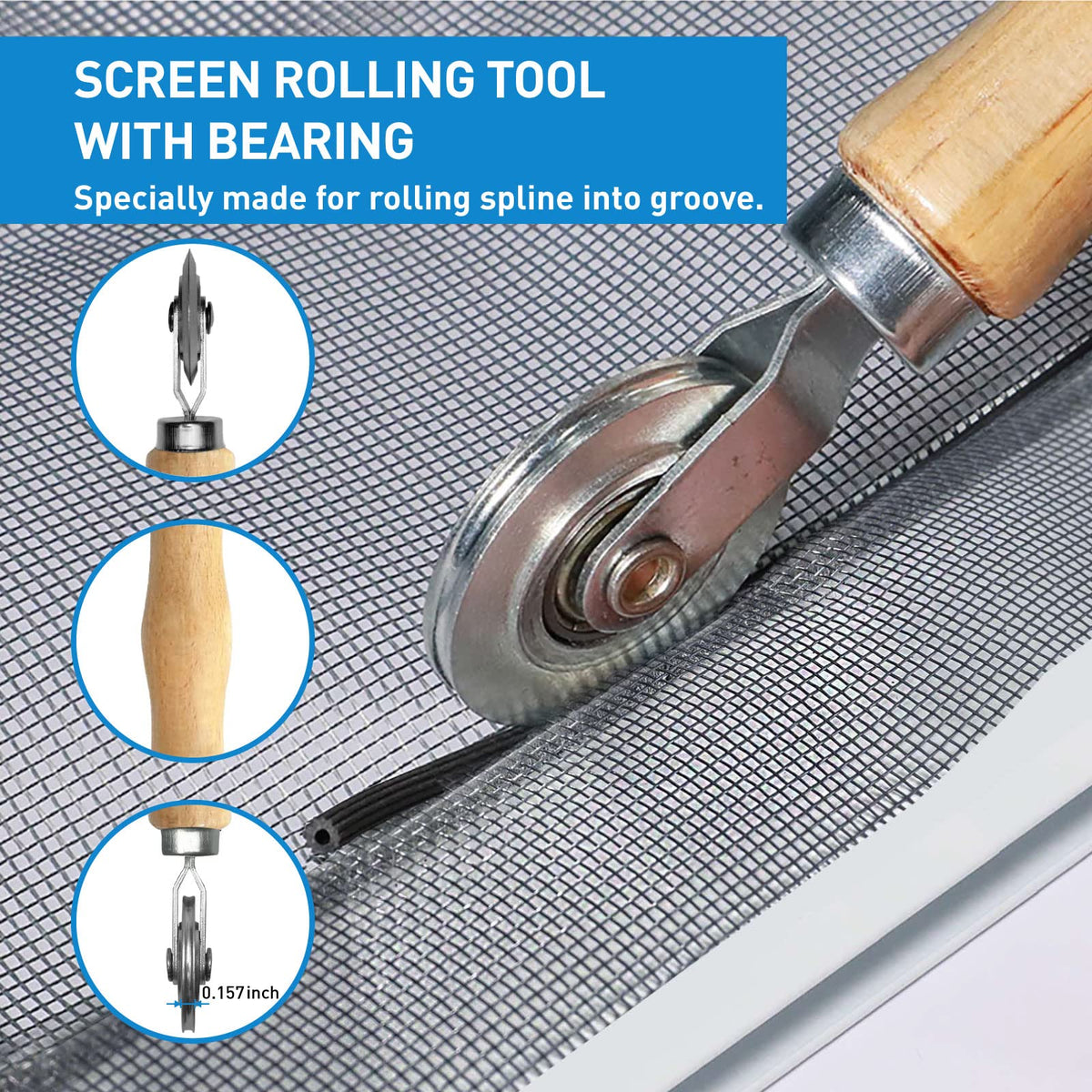HOMWMPA patio door screen kit for door and window repairs