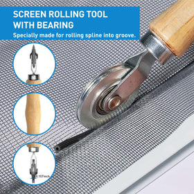 HOMWMPA patio door screen kit for door and window repairs