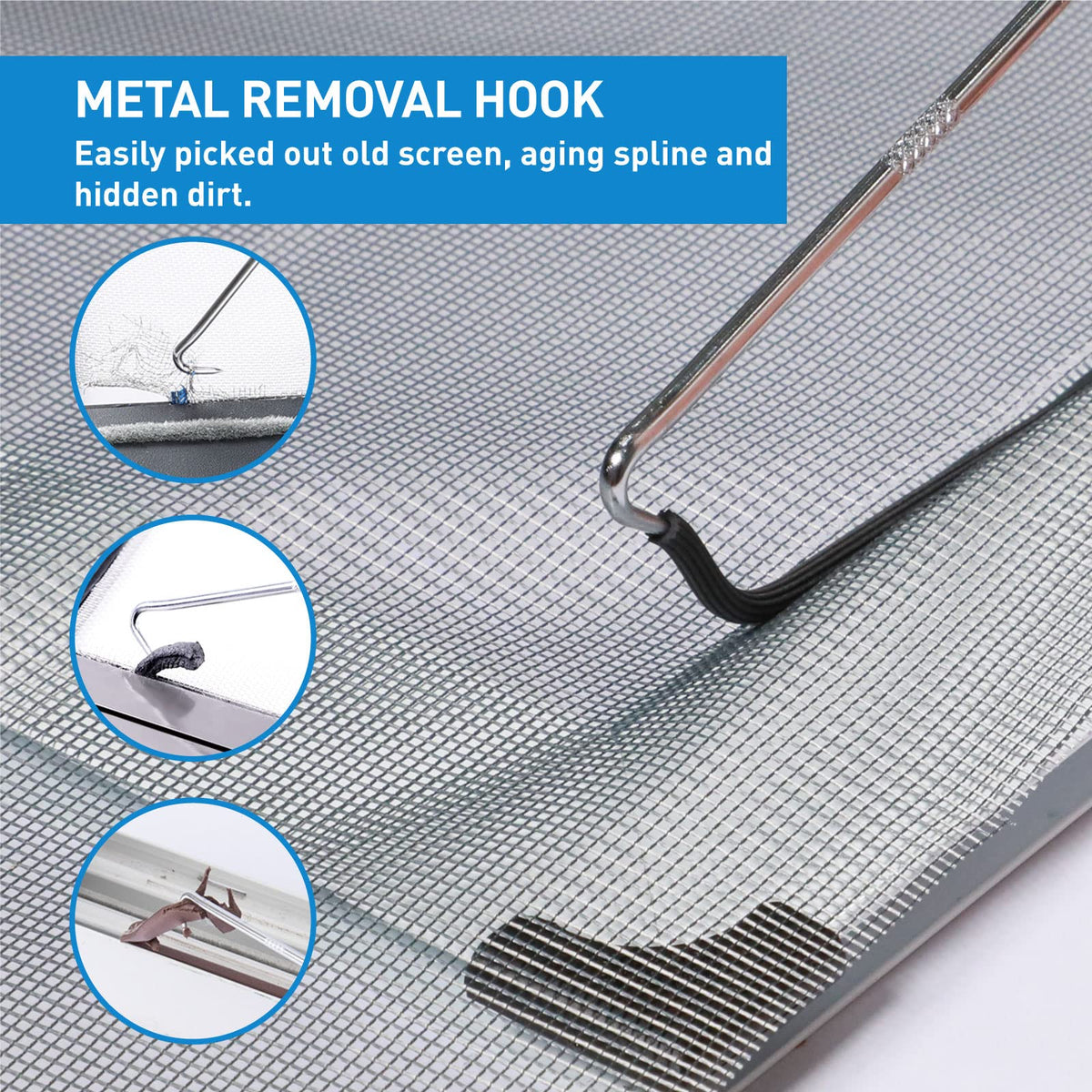 HOMWMPA spline removal hook reaches tight corners
