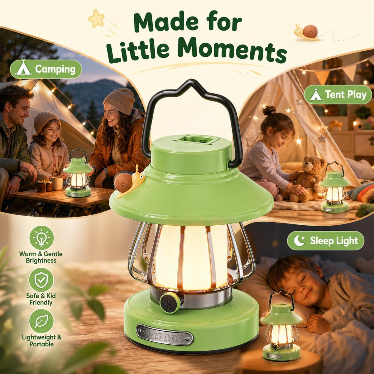 HOMY New Gear lamp uses odor-free PVC/PP materials for a clean look.