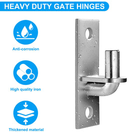 Homydom hinge installation image demonstrating easy mounting on a post.