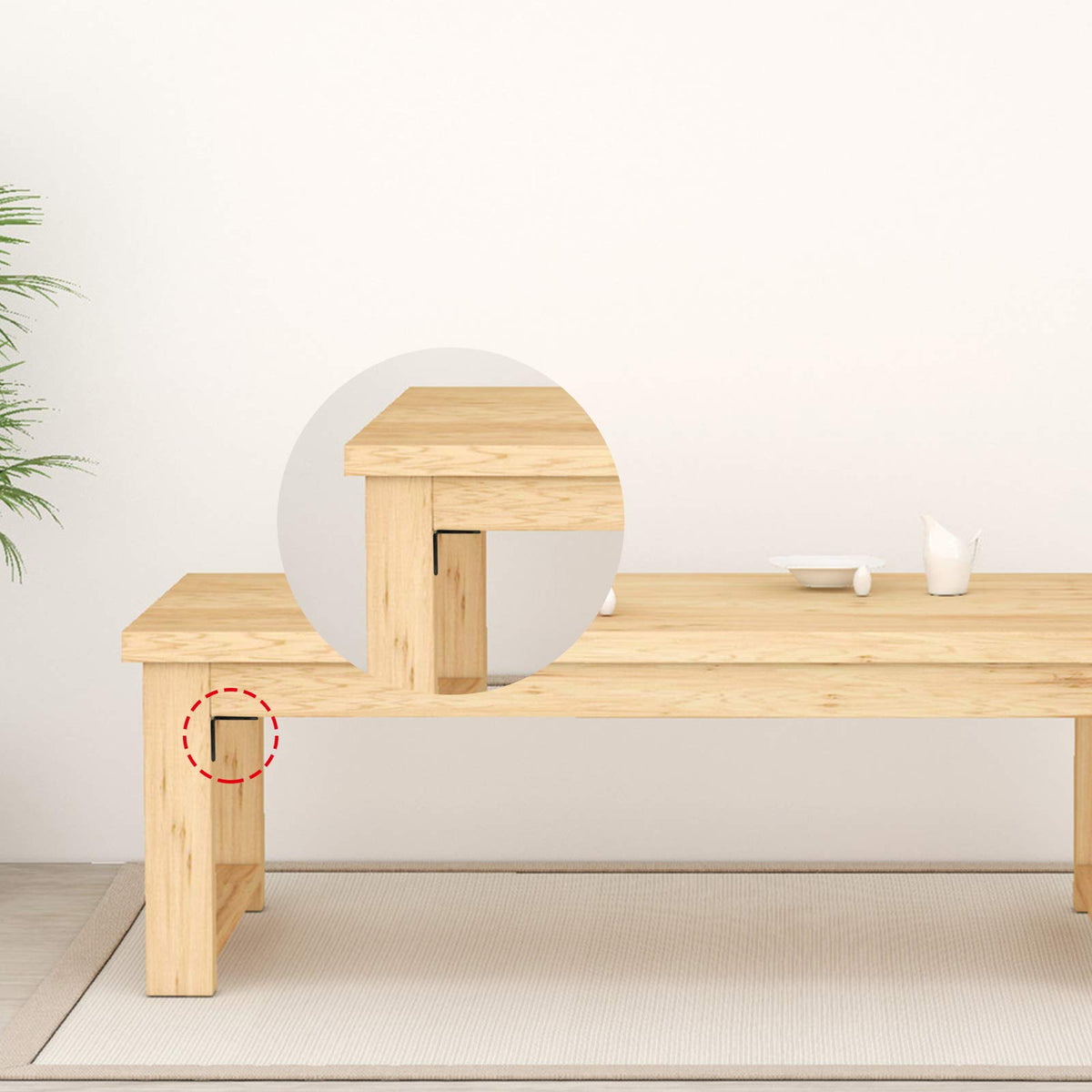 Homydom heavy-duty support bracket suitable for up to 35 lb per pair.