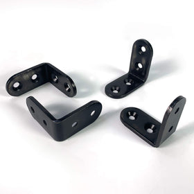 Homydom L bracket close-up showing round corners and flush mounting.