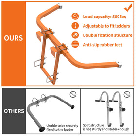 Homydom stabilizer crossbar enhances overall stability on various ladder brands.