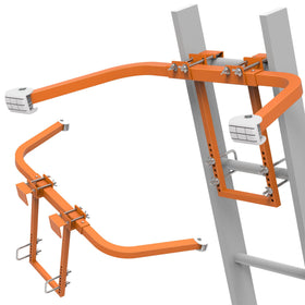 Homydom Ladder Stabilizer shows wall contact for stable roof access and wall protection.