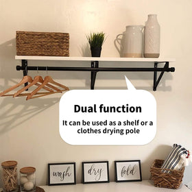 Homydom scratch-resistant metal bracket ensures durable closet solution.