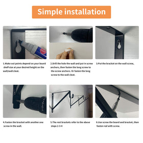 Homydom shelf and rod bracket highlighting integrated shelf capacity.