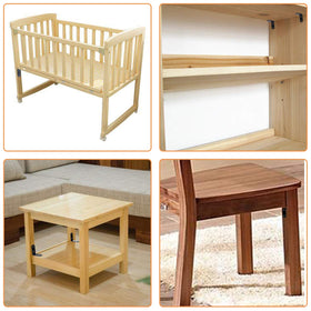 Homydom versatile hardware for shelves, tables, and cabinets.