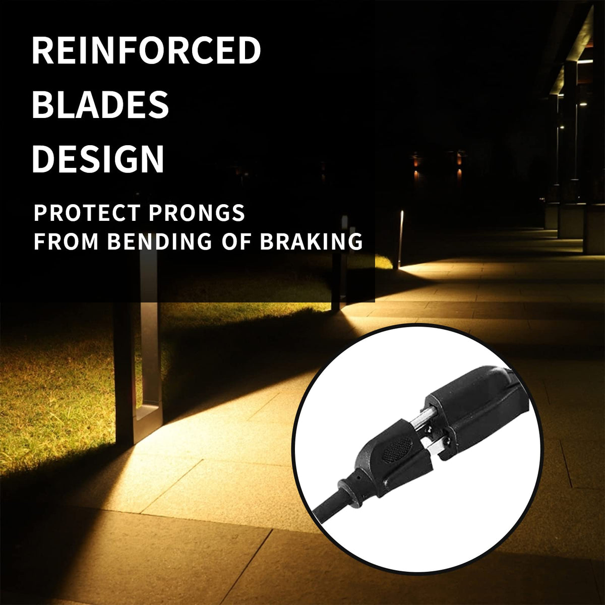 HONDERSON all-weather cord stays flexible in heat and cold for outdoor use.