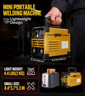 Two-in-one Stick and Lift-TIG mode enables versatile welding tasks.