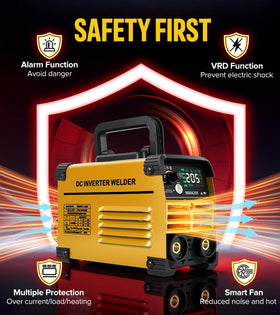 Hot Start and Arc Force support quick ignition and steady arc.