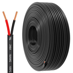 HONENCN 18AWG two-conductor core closeup highlights lightweight copper-clad aluminum.